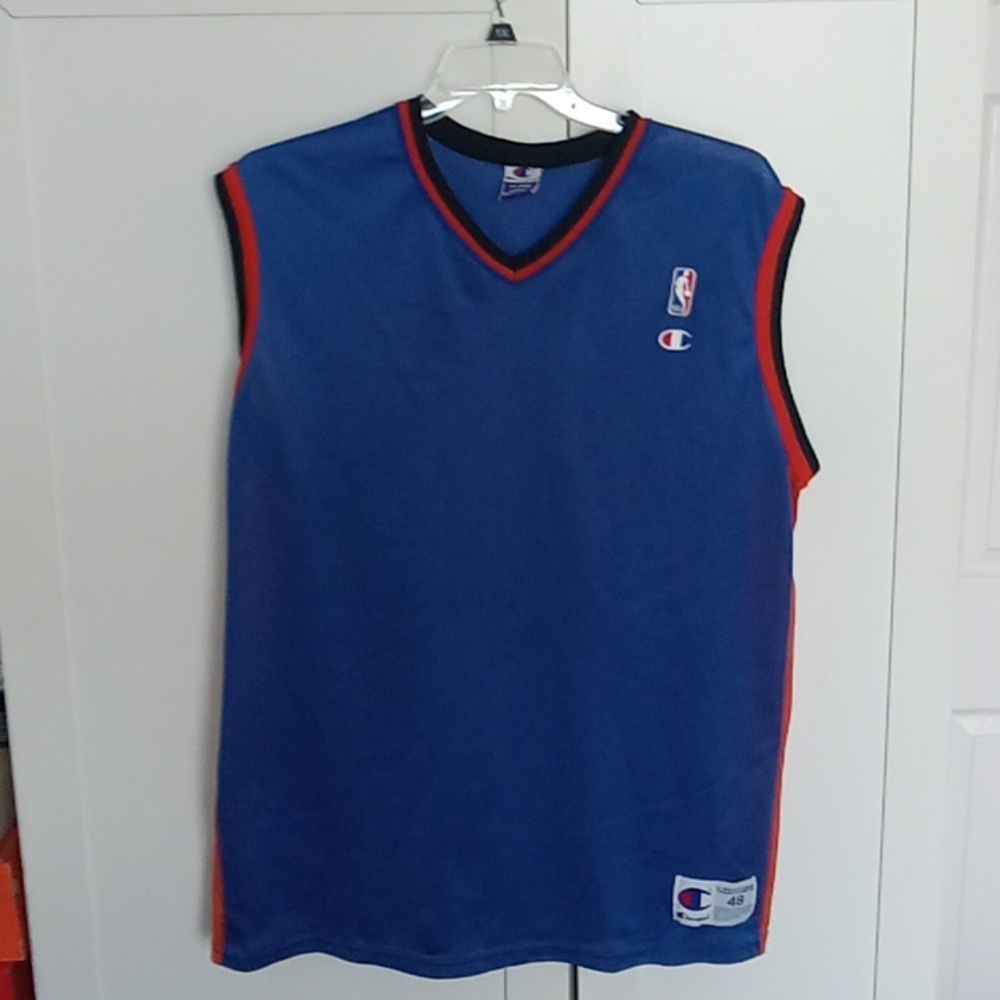 Champion NBA Jersey Size XL Blue and Orange - Picture 4 of 4